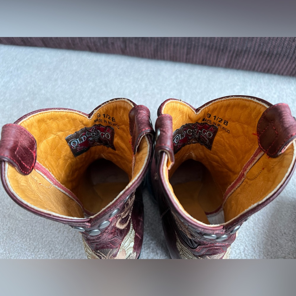 NIB Old Gringo 9.5 Grace Little G Western cowboy Boots Heart Wings - Picture 9 of 12